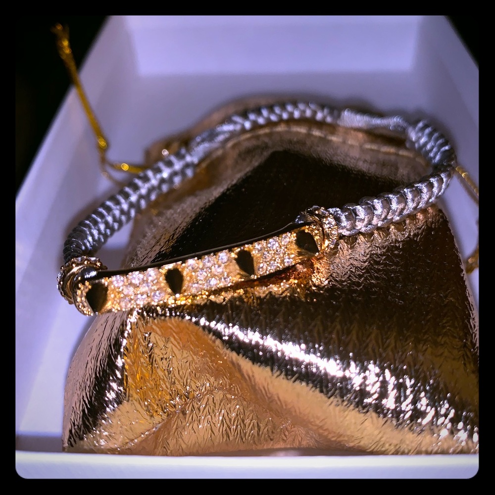 Beautiful Hand-Tied Gold Accent Bracelet